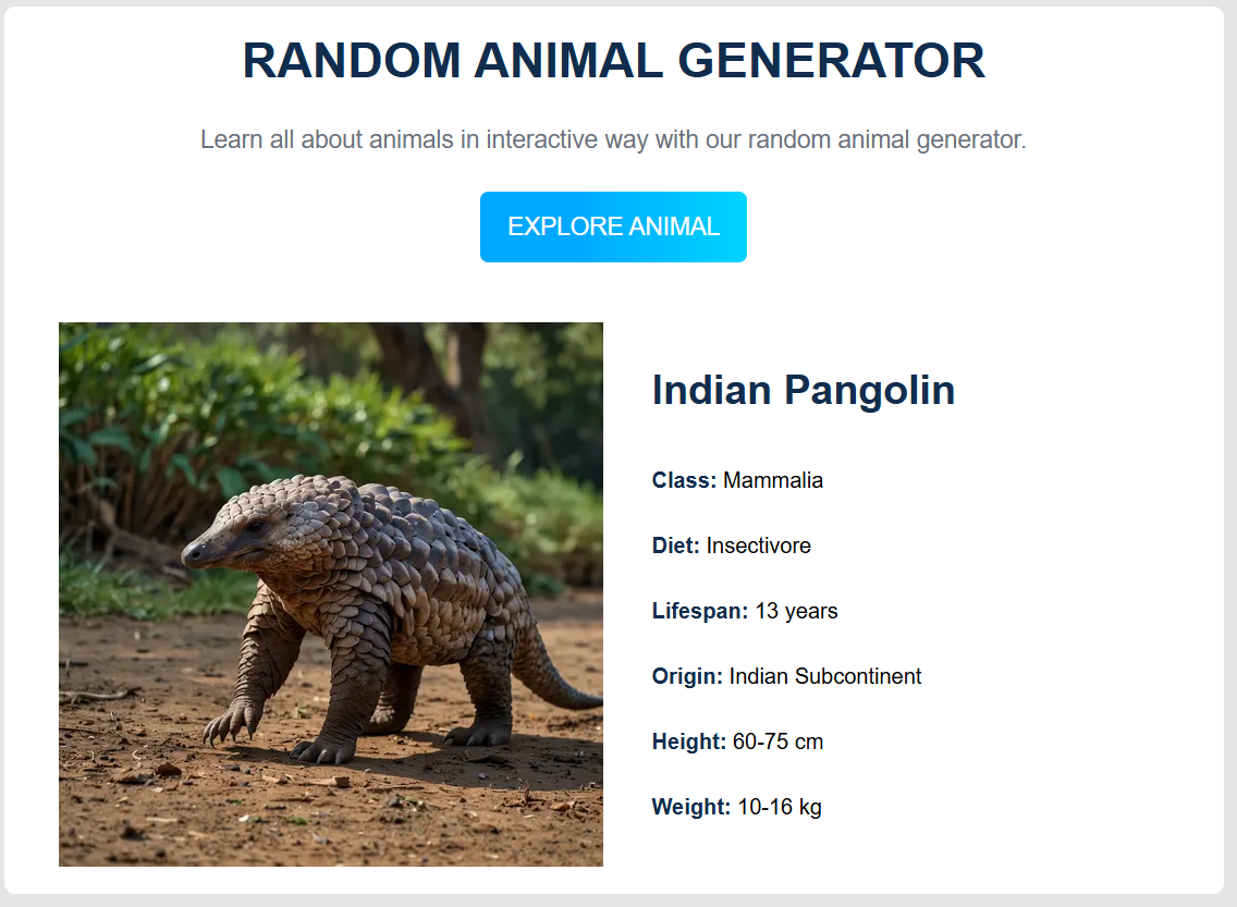 Random Animal Generator gallery image
