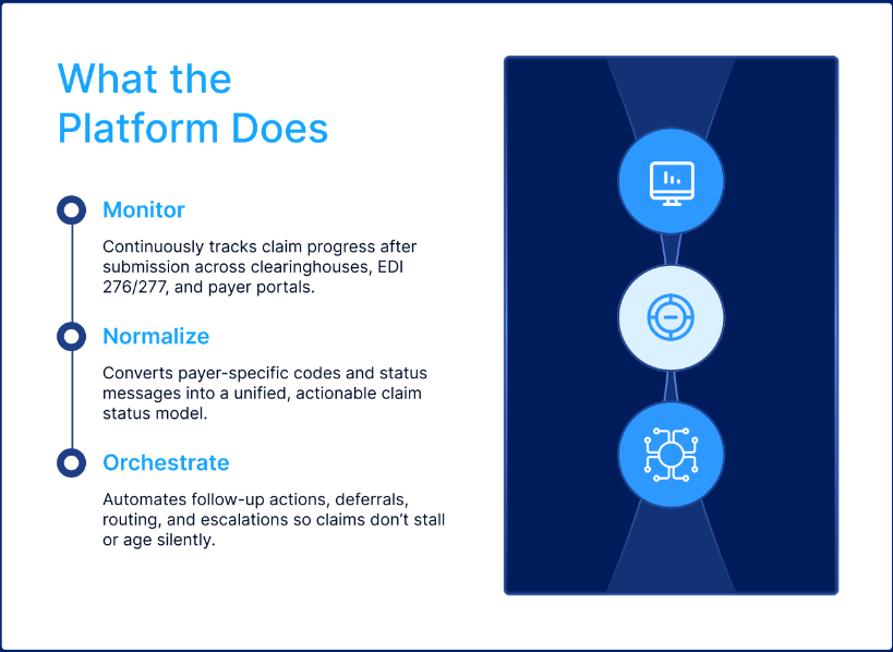 Claim Status Follow-Up Automation - Screenshot 2 showing product features and functionality