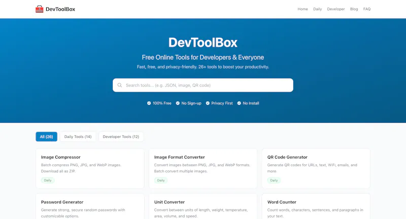 DevToolBox screenshot 2