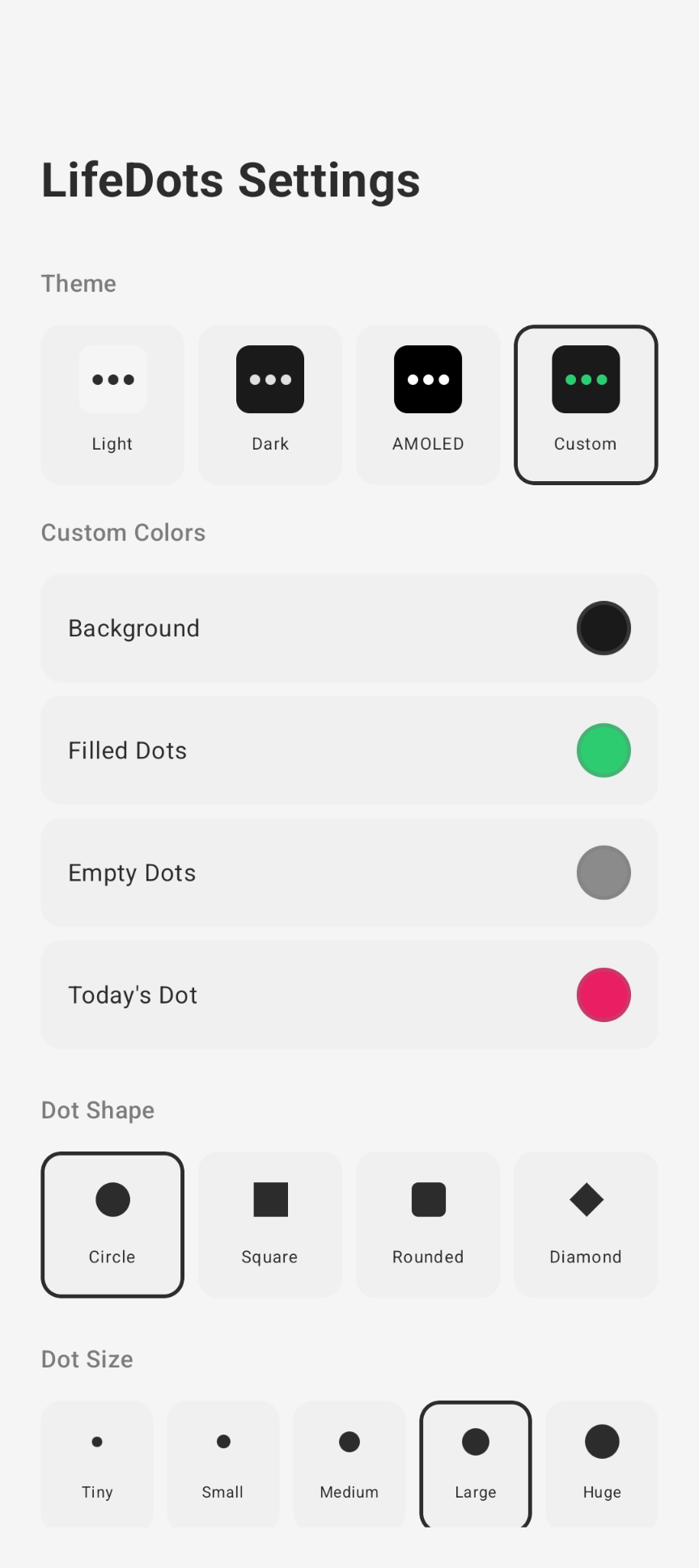 LifeDots - Screenshot 3 showing product features and functionality