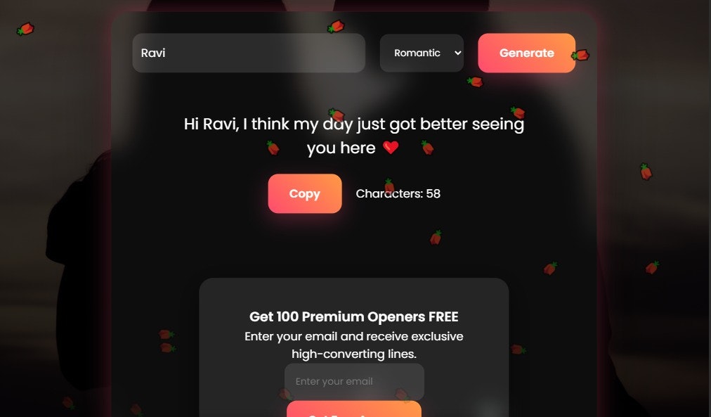 FlirtFlow - AI Dating Opener generator  gallery image