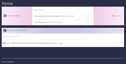 One on One Meeting gallery image