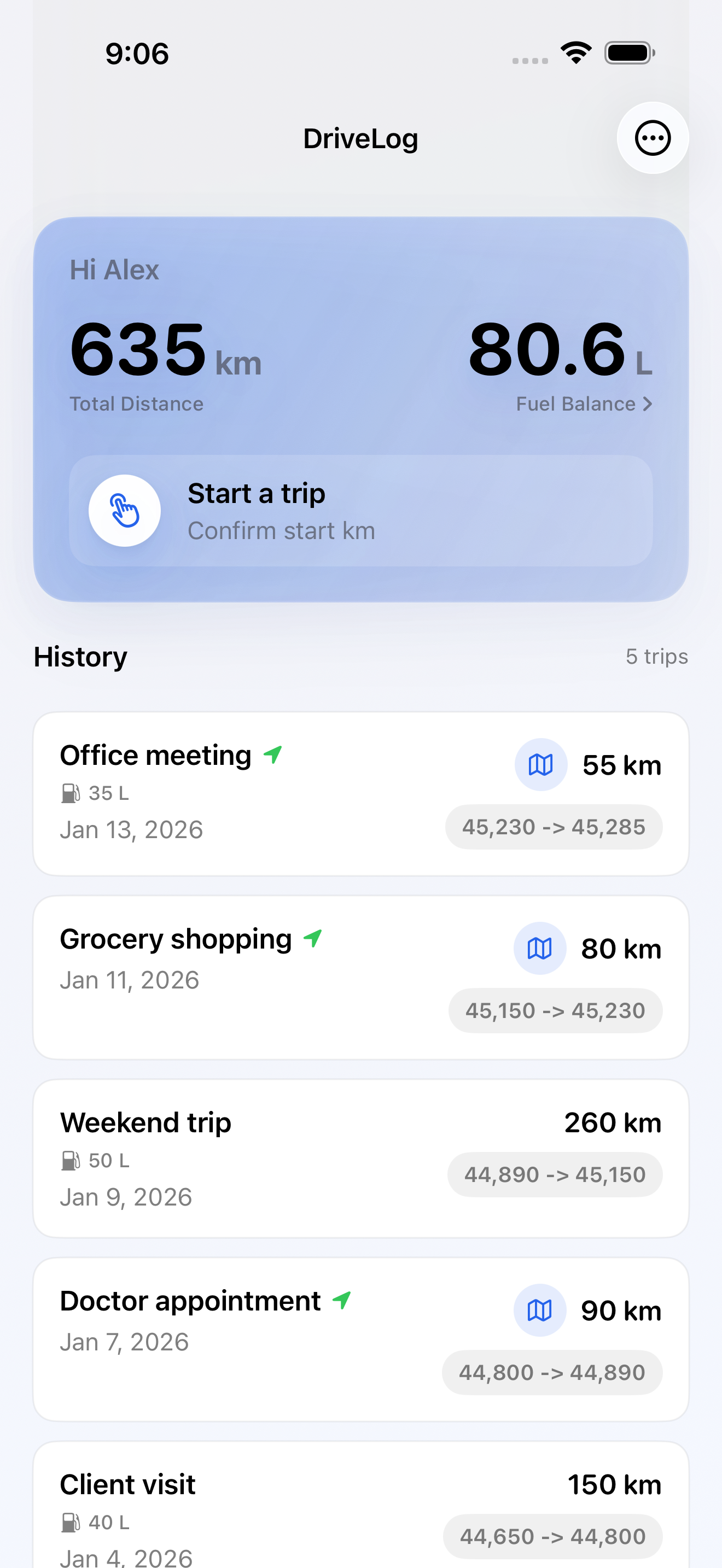 DriveLog - Mileage Tracker: GPS & Fuel gallery image