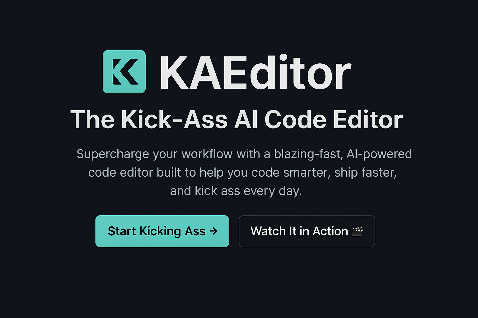 Kaeditor - Kick Ass AI Code Editor - veloce, privato e conveniente media 1
