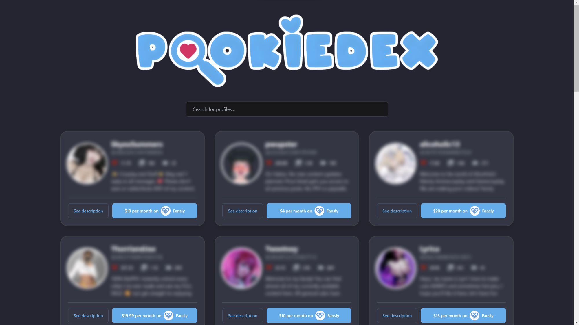 pookiedex - 전용 판과 팬 프로파일을 검색하는 가장 쉬운 방법입니다 미디어 2