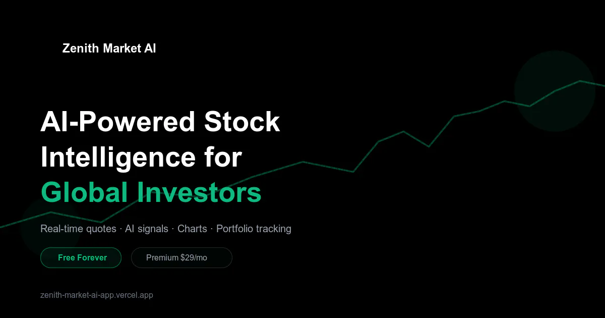 Zenith Market AI product banner