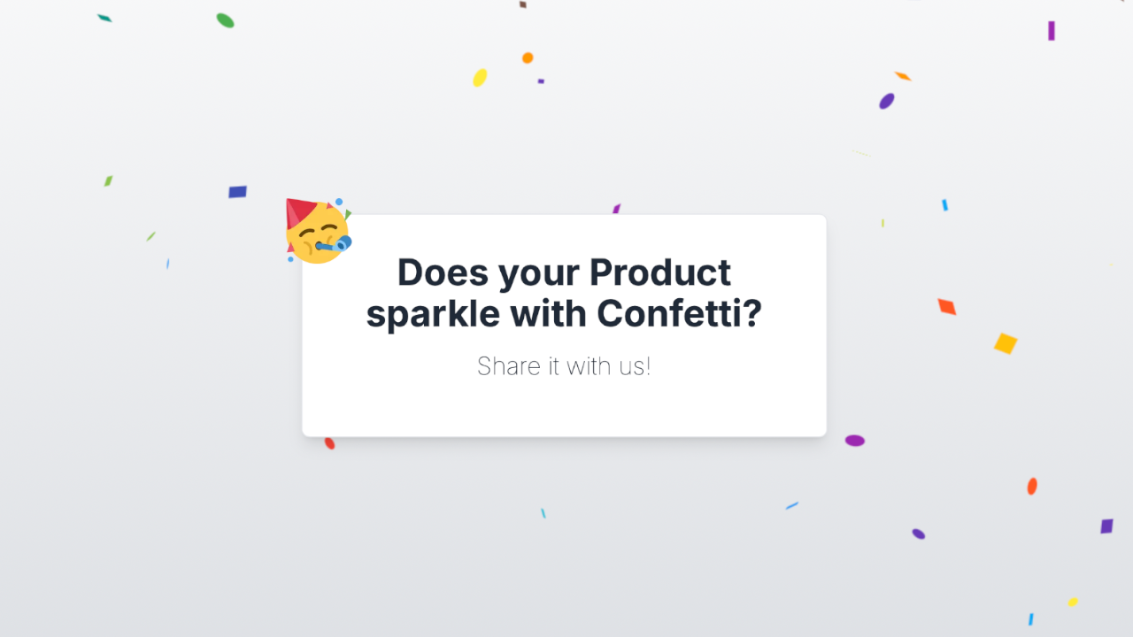 Sorot aplikasi berkuasa confetti anda! media 1