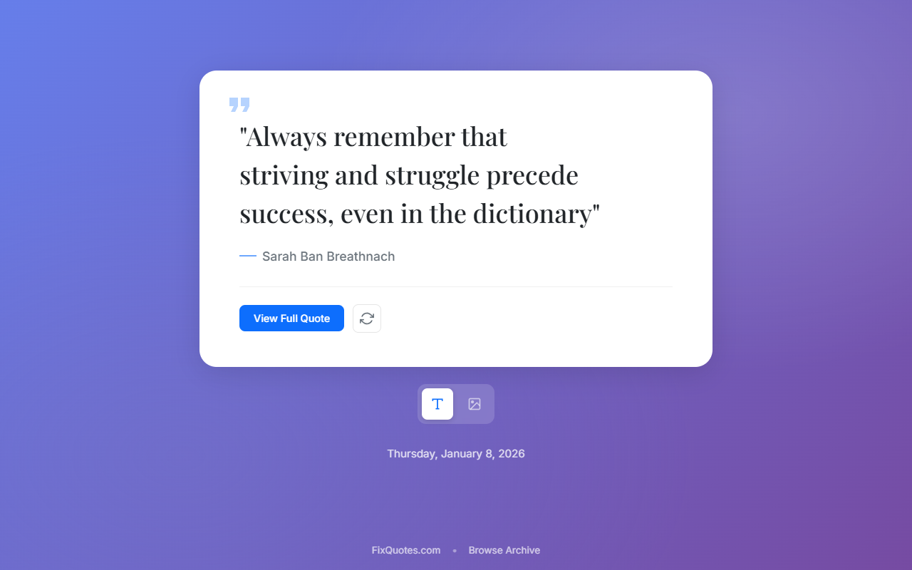 FixQuotes, Inspiration for Every New Tab gallery image