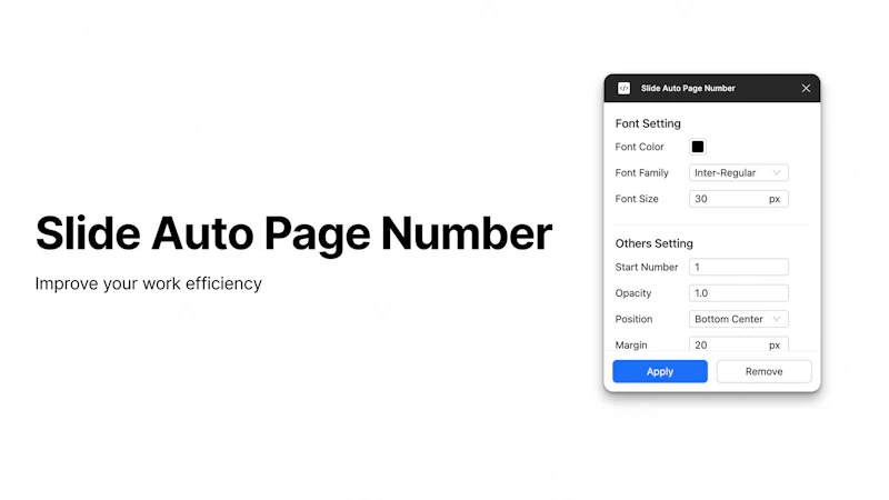 Slide Auto Page Number screenshot 1