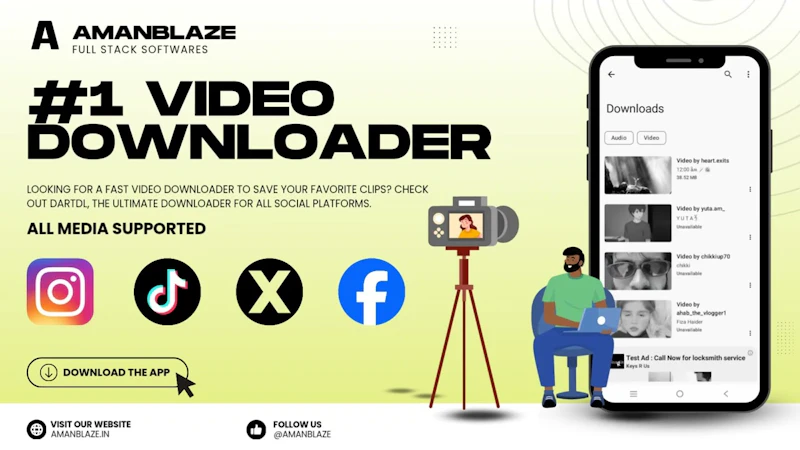 DartDL: Video & Audio Download screenshot 1 (video preview)