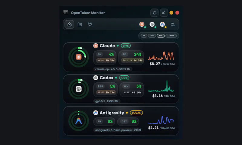 OpenToken Monitor screenshot 2
