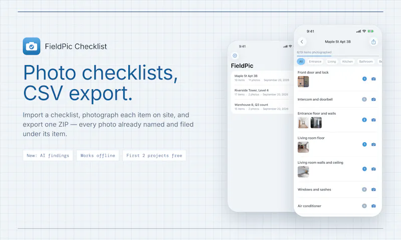 FieldPic Checklist screenshot 2
