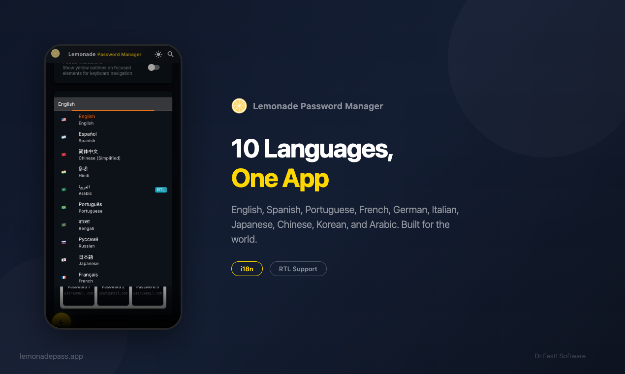 Lemonade Password Manager gallery image