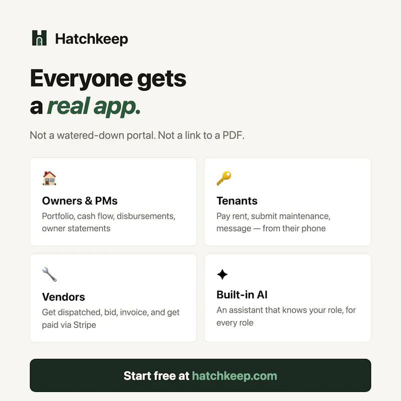 Hatchkeep — Free Property Management  screenshot 8