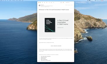 UX Lead Generation E-Mail Course gallery image