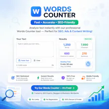 Words Counter Tool gallery image