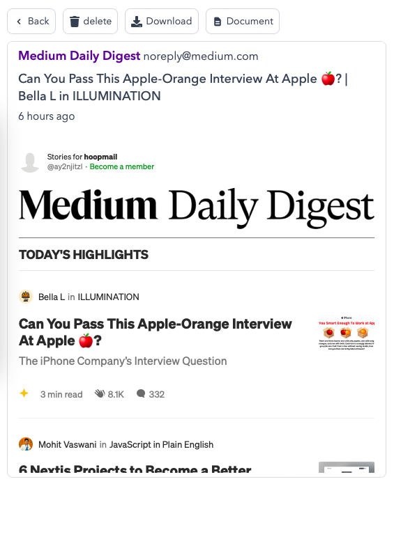 Mail de argola media 1