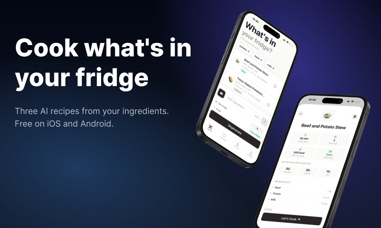 FridgeMealsAI gallery image
