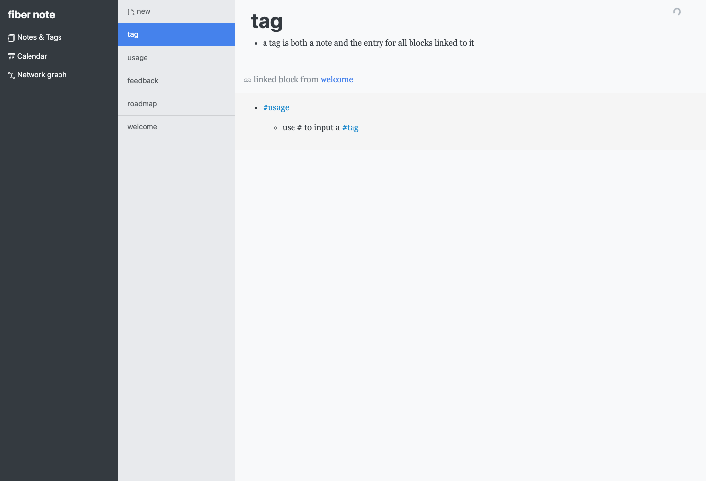 fiber note gallery image