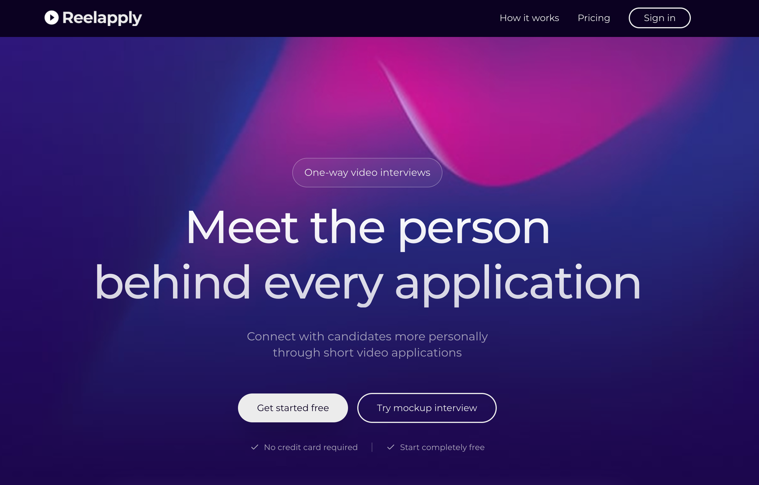 Reelapply - Main screenshot showing features and interface