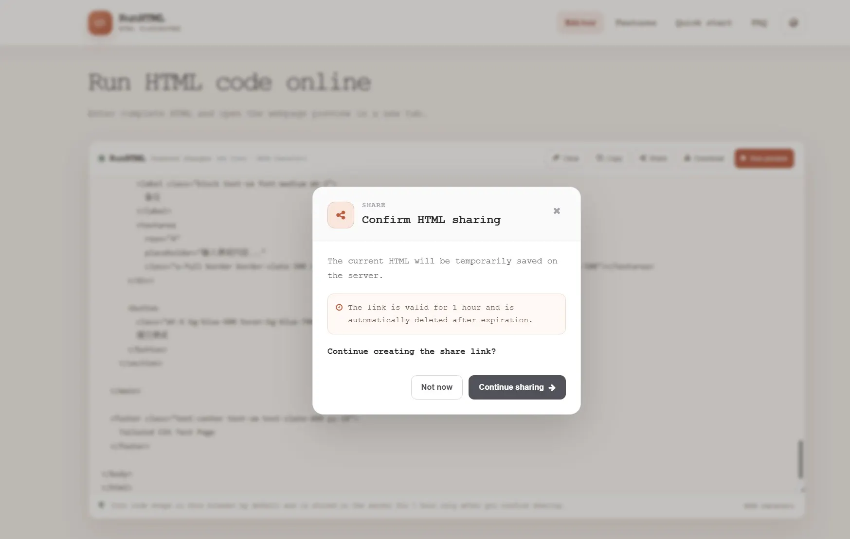 RunHTML - preview and share html page gallery image