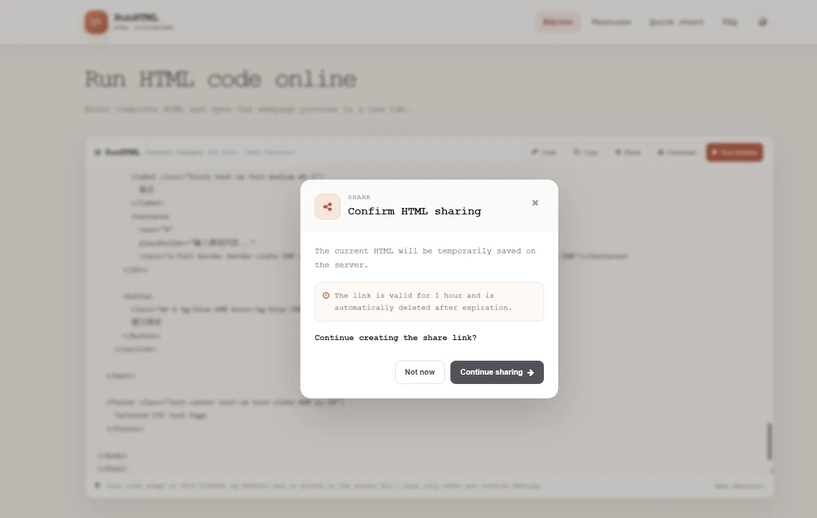RunHTML - preview and share html page screenshot 3