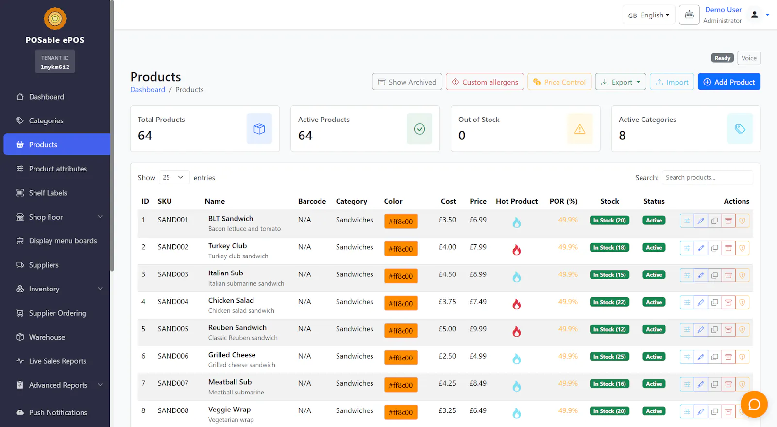 POSable POS - Affordable ePOS Software screenshot 6