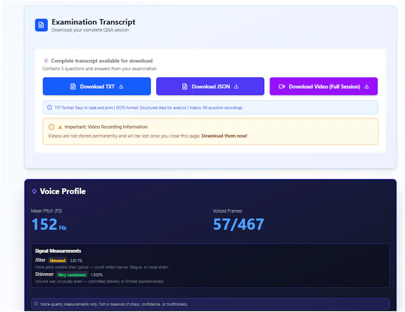 crossexam.me Platform screenshot 6