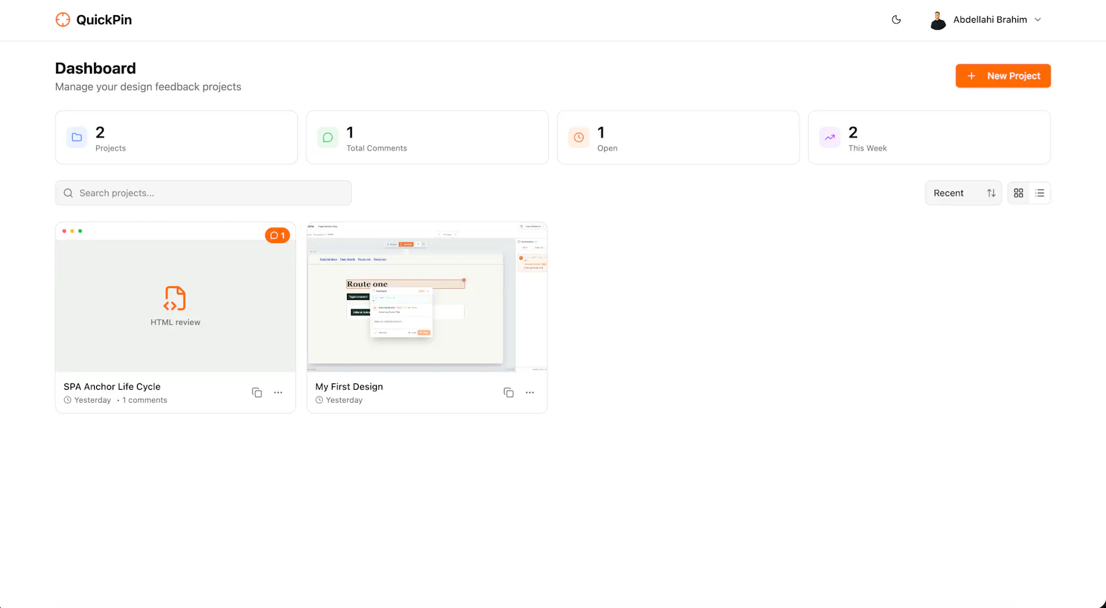 QuickPin screenshot 2