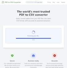 PDF to CSV Converter gallery image