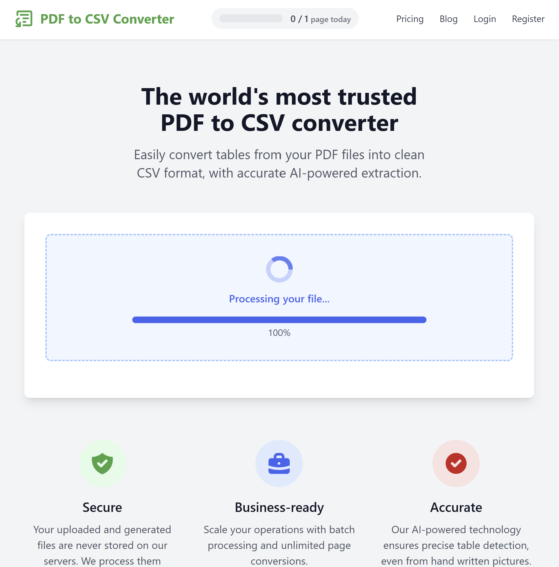 PDF zu CSV -Konverter media 1