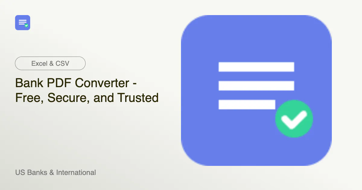 Bank PDF Converter 截图 1
