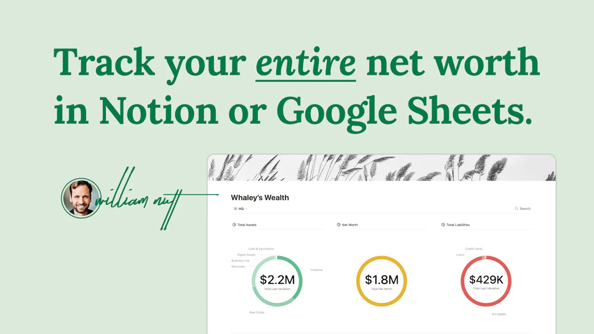 Net Worth Tracker for Notion & GSheets