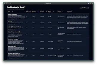 App directory for Shopify gallery image