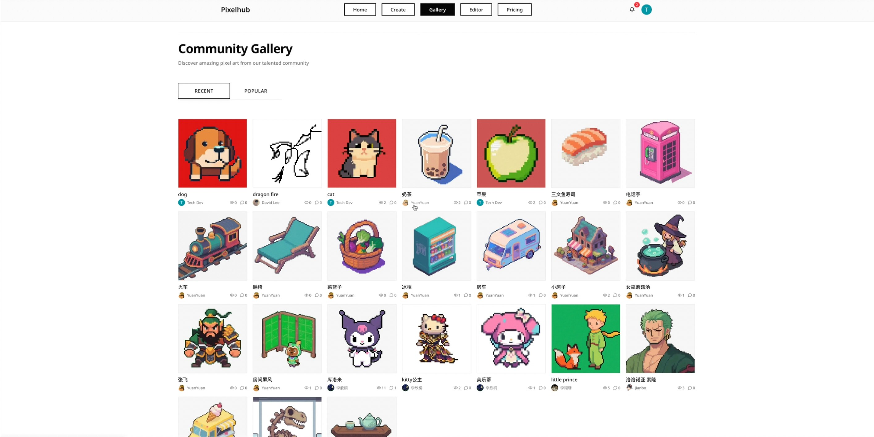 Pixelhub gallery image