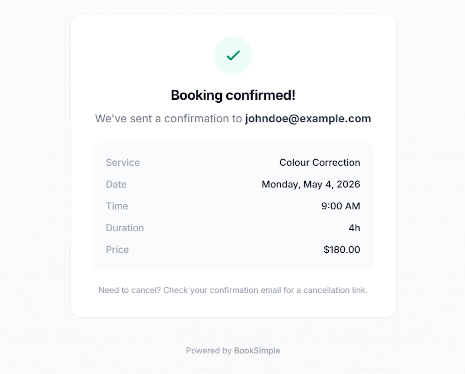 BookSimple by MGS Hosting screenshot 4