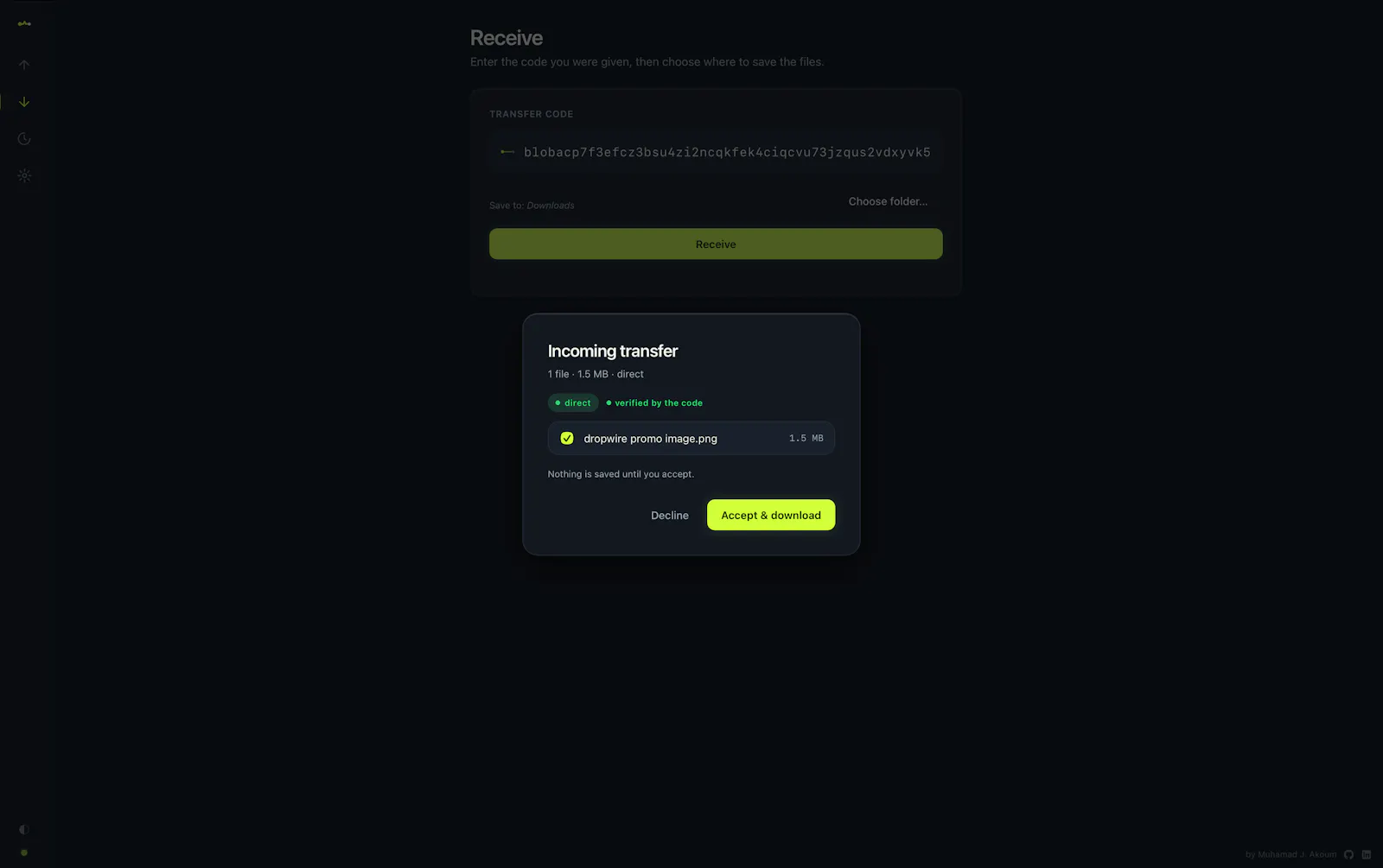 Dropwire screenshot 9