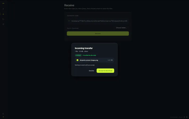 Dropwire screenshot 9