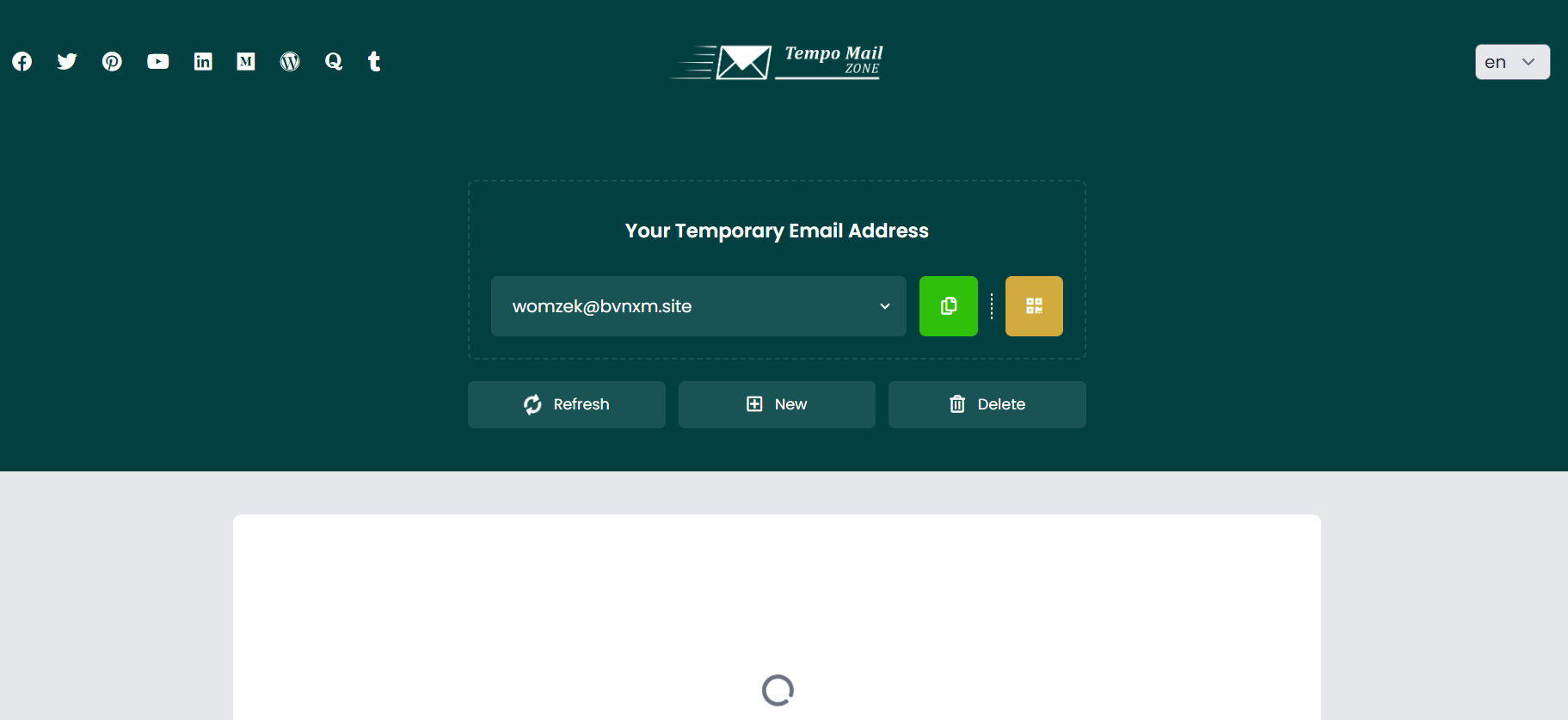 Zona de correo de tempo - Generador de correo temporal seguro y gratuito media 1