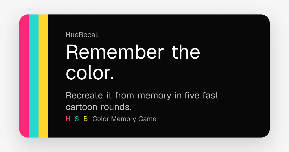 HueRecall gallery image
