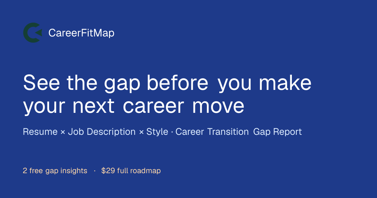 CareerFitMap gallery image