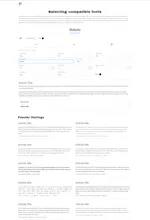Customizing compatible fonts gallery image
