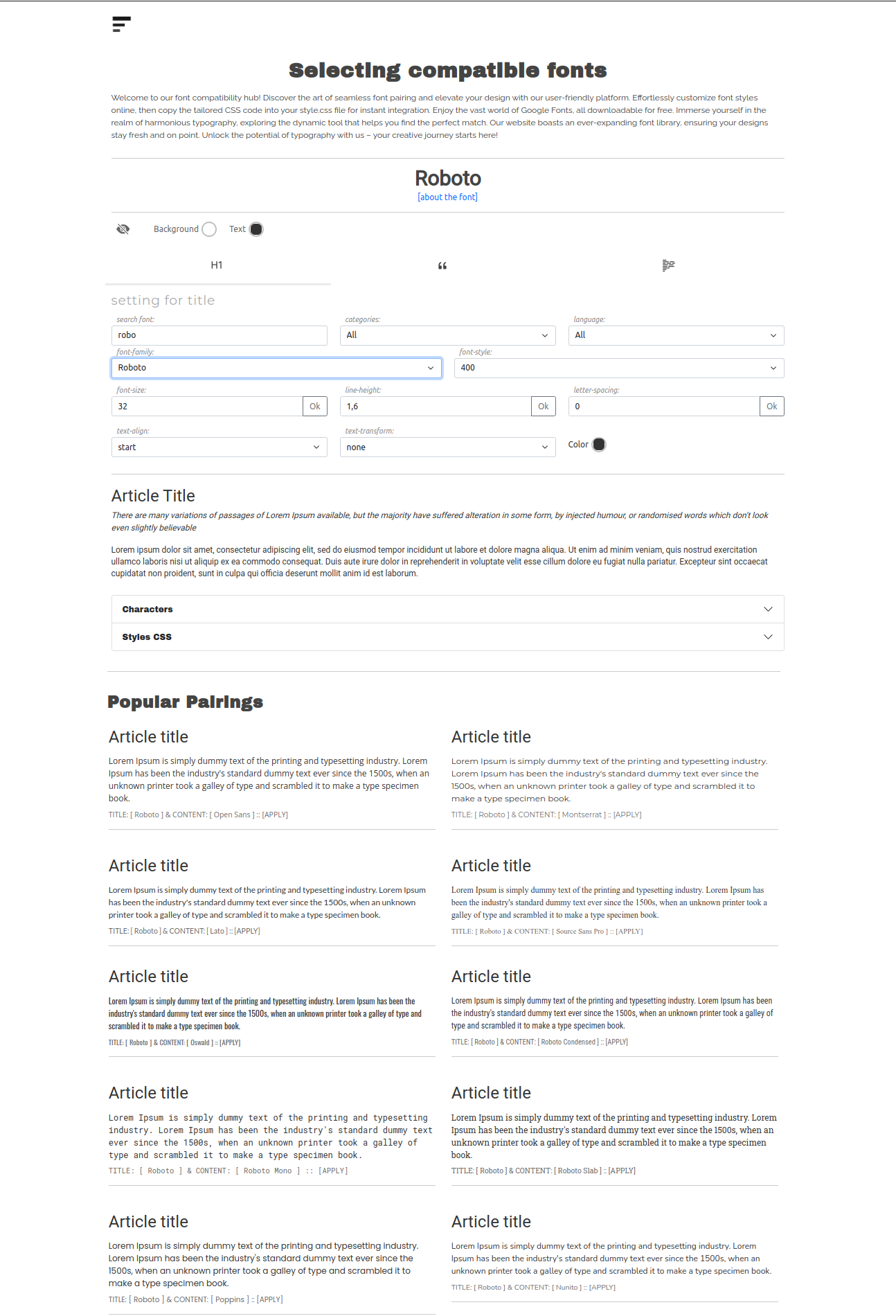 Mídia 1 de Personalizando fontes compatíveis