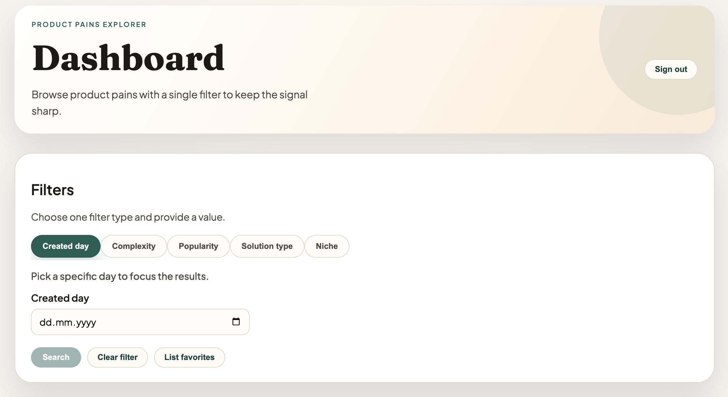 PainSight — From pains to insights - Screenshot 2 showing product features and functionality