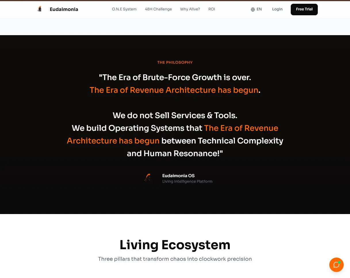 Eudaimonia OS | AI Sales-Automation product banner