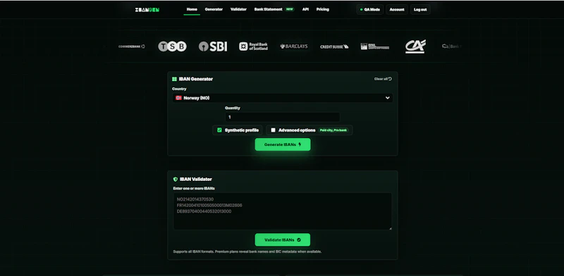 IBANgen screenshot 6