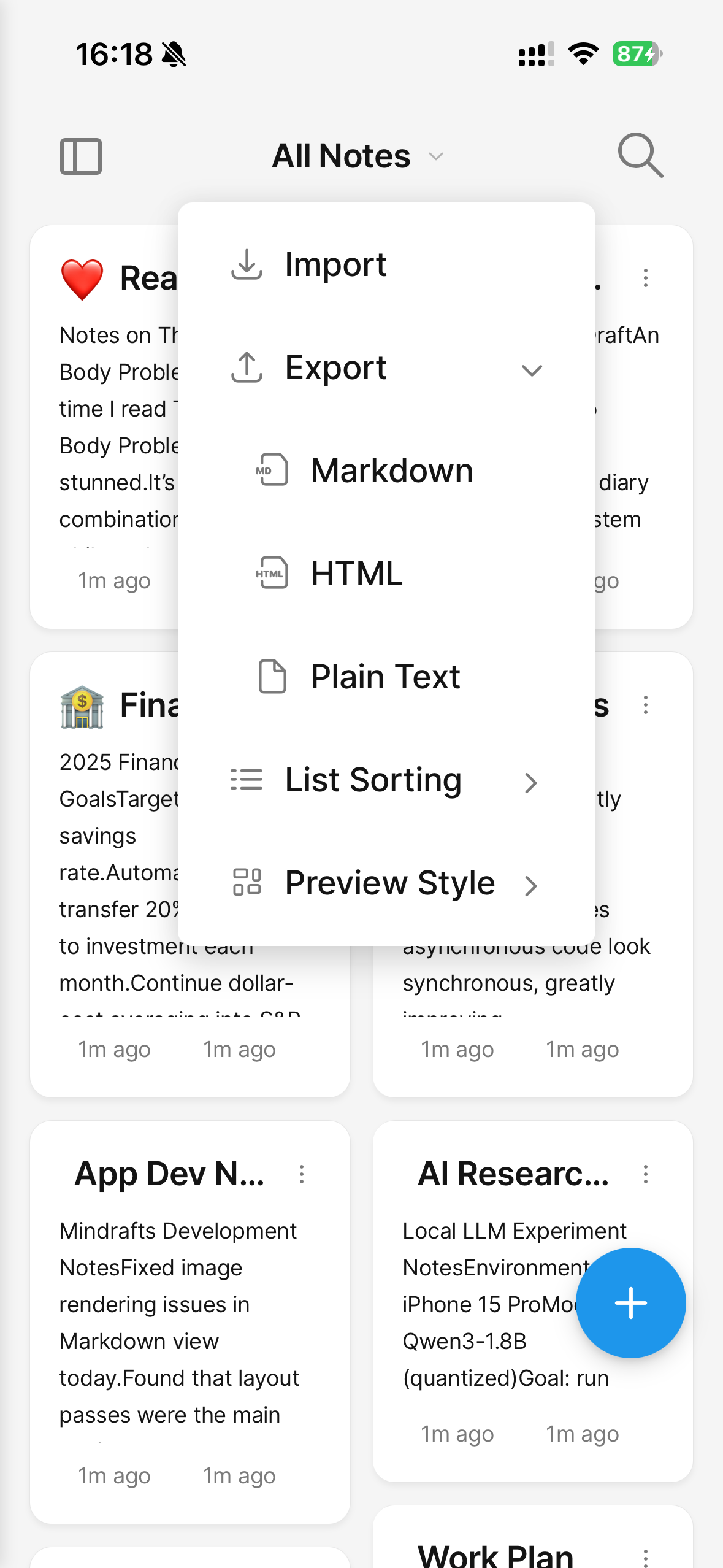 Mindrafts - Local AI notes - Screenshot 3 preview