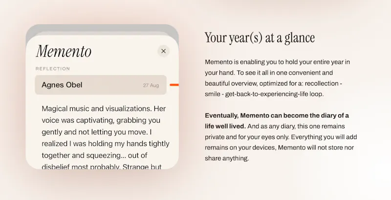 Memento screenshot 3