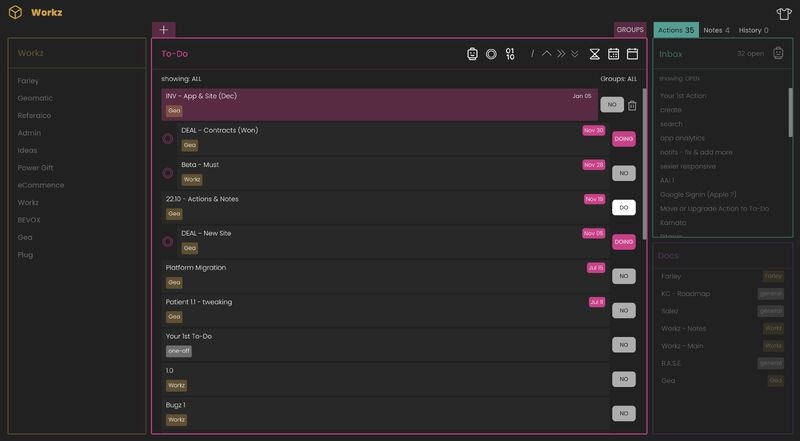 Workz - Screenshot 2 showing product features and functionality