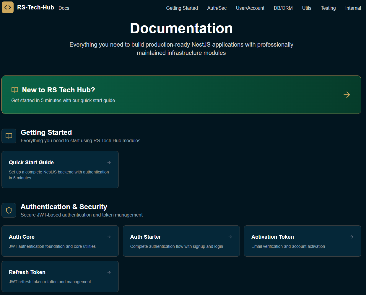 RS Tech Hub - NestJS Starter Bundle Beta gallery image